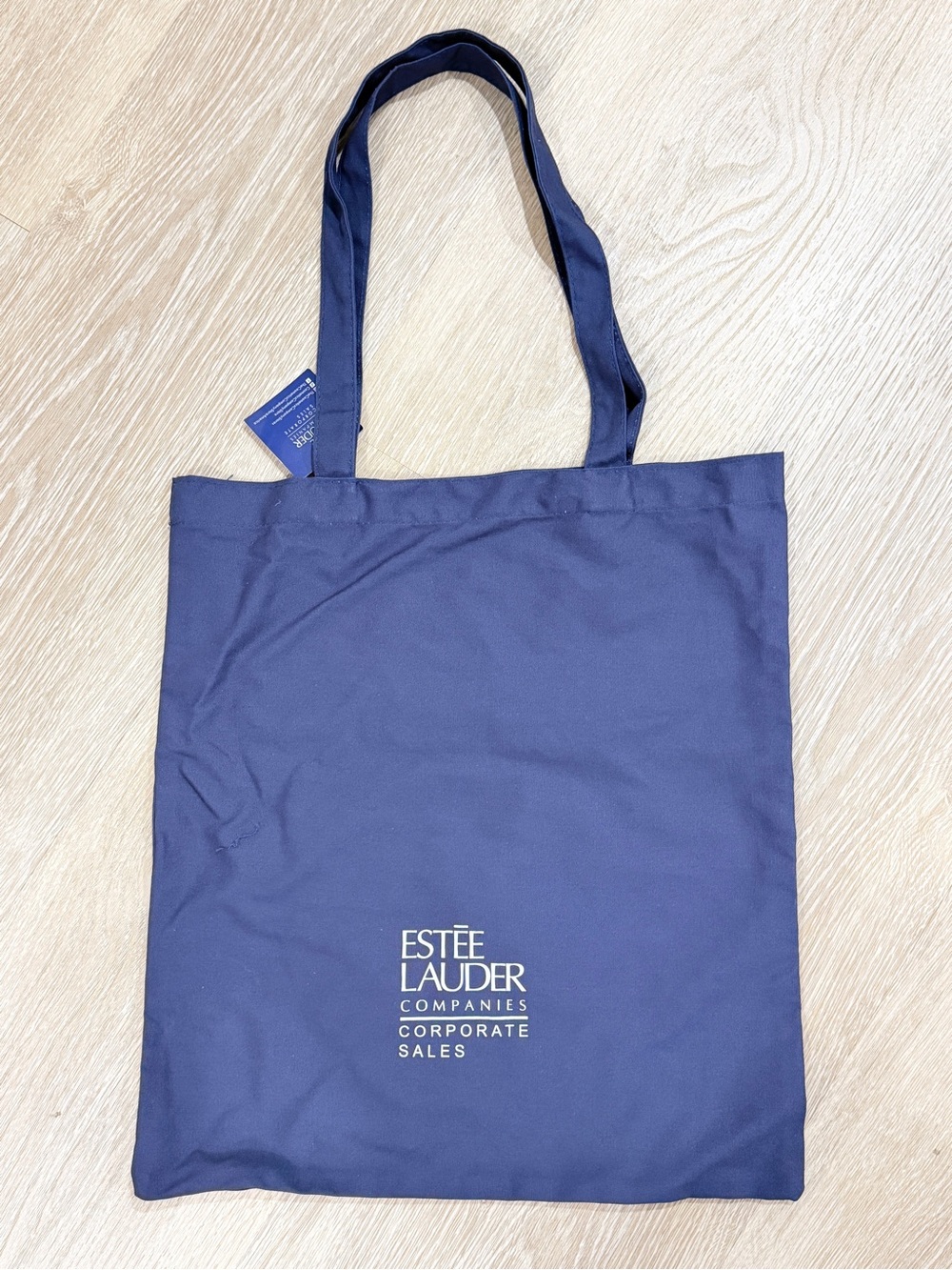 Estee Lauder Navy Canvas Tote with Logo